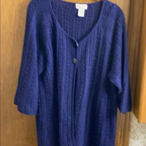 Sweaters - Navy Blue sweater SIZE 1X EUC